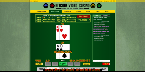 Bitcoin Blackjack   Bitcoin Video Casino
