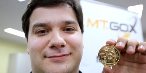 Mark Karpeles, C.E.O. of the Tokyo-based Mt. Gox bitcoin exchange poses for a photo.